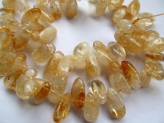 bulk genuine citrine quartz freeform irregular branch yellow jewelry beads 10-20mm --5strands