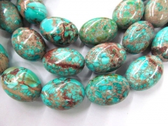 13x18mm 2strands 16inch, sea sediment veins imperial jasper gemstone nuggets egg freeform aqua blue