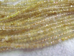 genuine Citrine quartz rondelle DIY beadss,faceted beads,abacuse yellow clear white brown purple mix