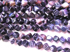 wholesale discount 5strands 8 10 12mm fire agate bead square cubic box veins purple green blue grey 