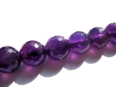 AA grade crystal amethyst quartz beads, 10mm 2strands 16inch strand,round ball faceted jewelry beads