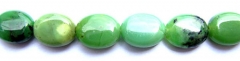 bulk genuine chrysoprase beads 12x16mm --2strands 16inch strand ,high quality oval green olive jewel