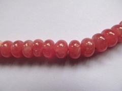 AA GRADE pink Argentine genuine rhodochrosite beads rondelle abcus 5x10mm full strand 16inch