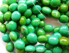 2strands 10-35mm high quality turquoise DIY beads Freeform Egg Nuggets Green blue yellow loose beads