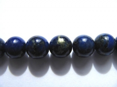 lot lapis lazuli charm beads round ball blue gold jewelry bead 6mm--3strands 16"/per