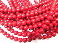 high quality 10mm 10strands calsilica turquoise beads round ball hot red assortment jewelry beads