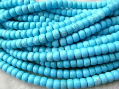 Turquoise High quality 4-8mm full strand drum barrel blue blackjewelry Bead