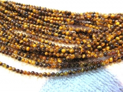 genuine tiger eye stone beads 2mm 5strands 16inch strand ,wholesale round ball jewelry beads