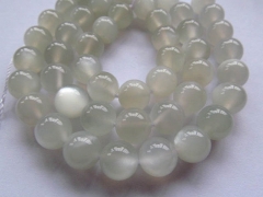 high quality natural sunstone gemstone round ball grey loose beads 12mm full strand 16'