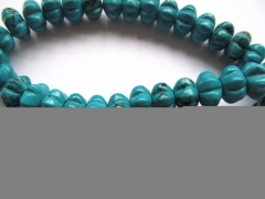 13mm 15mm 18mm full strand turquoise beads round ball carved melon green blue jewelry beads