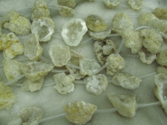 Natural Rock agate ,titanium quartz ,drop teardrop freeform white blue black mixed beads 25-60mm ful