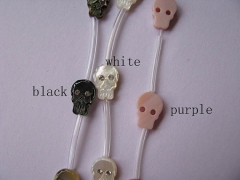 3strands 45pcs 8x12mm ,Top Quality ,MOP shell mother of pearl skull skeleton assortment cabochons be