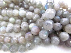 high quality 4-12mm 16inch genuine labradorite beads round ball faceted jewelry bead