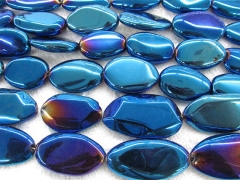 high quality 25-40mm 2strands Titanium quartz crystal freeform nuggets teardrop slab jewelry bead fo