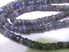 AAA 4-10mm full strand genuine labradorite beaded beads freeform irregular pinwheel blue oose bead DI