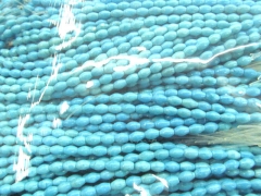 free ship-- 6x8mm 5strands turquoise beads rice egg green blue mixed jewelry bead
