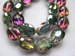 high quality 16x20mm 30pcs Crystal like czech bead egg oval Faceted Ocean blue green red ruby grey b