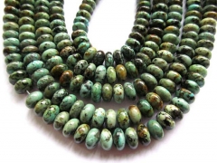 5strands 3x5 4x6 5x8mm high quality bulk genuine African turquoise beads rondelle abacus jewelry beads