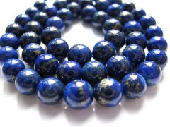 high quality lapis lazuli charm beads round ball blue gold jewelry bead 8mm full strand16"/per