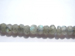 genuine labradorite beads 7x12mm 16inch strand ,high quality rondelle abacus faceted blue jewelr