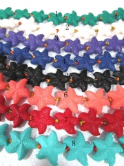 fashoin resin plastic 30mm 40pcs star carved whiteblack oranger hot red blue purple mixed jewelry be
