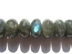 genuine labradorite beads 7x12mm 16inch strand ,high quality rondelle abacus faceted blue jewelr