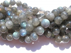 4-12mm genuine labradorite beads  16inch strand , round ball shiney blue jewelry bea