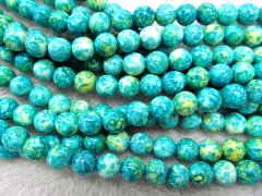 10strands 4 6 8 10 12mm wholesale howlite turquoise handmade sugar round ball mixed color jewelry be