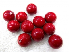 high quality 8-12mm 24pcs genuine pearl round ball freshwater hot red blue grey mixed jewelry beads 
