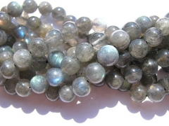 20%off--genuine Gray Blue Sheen labradorite high quality 10mm 2strands round ball dark blue evil jew