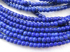 25%off--high quality 5x7mm 16inch genuine lapis lazuli charm beads barrel drum column jewelry be