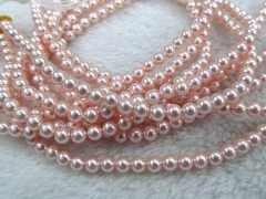5strands 4-12mm wholesale genuine pearl round ball freshwater white pink red assortment jewelry bead