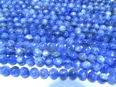 genuine kyanite beads 6-10mm 16inch strand ,high quality round ball blue jewelry beads