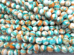 10strands 4 6 8 10 12mm wholesale howlite turquoise handmade sugar round ball mixed color jewelry be