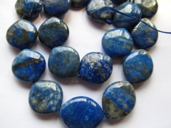 unique 18mm full strand gergous lapis lazuli charm beads diamond eye blue gold jewelry bead