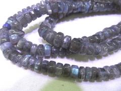 AAA 4-10mm full strand genuine labradorite beaded beads freeform irregular pinwheel blue oose bead DI