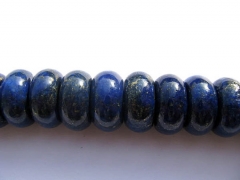 free ship--6x12mm lapis lazuli charm beads pinwheel rondelle abacus blue jewelry bead