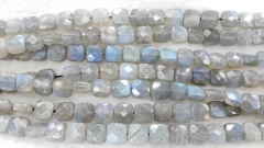 labradorite beasd  Labradorite gemstone 8 10 12 14mm full strand square box cube round faceted jew