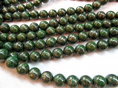 2strands 6 8 10 12mm genuine Raw pyrite crystal round ball green iron gold pyrite beads