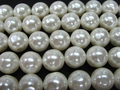 6-12mm full strand Pearl Gergous beads Round ball white dark black yellow red blue mixed jewelry beads