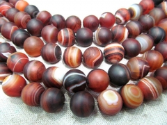 4strands 10mm  red agate  black veins Frosted Agate Gemstone Matte Round Loose Beads Multicolor Making Necklace