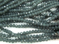 wholesale 5strands 4x6 5x8 6x10mm Crystal like charm jewelry Rondelle Abacus Faceted Dark grey gray beads