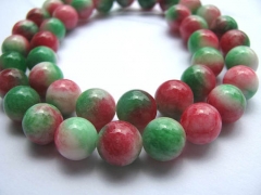 fancy jade 2strands 6 8 10 12mm natural Jade Beads Round Ball oranger yellow chery pink red Asssortm