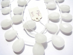 Jade stone 2strands 7-14mm natural Jade Beads teardrop drop faceted clear white blue pink green mixed beads jewelry bead