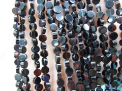 wholesale 3-30 mm full strand Natural Brazil Agate Sardonyx Agate Carmerial round button coin white Black red bead