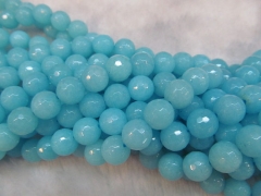 5strands 3 4 6 8 10 12mm Swiss blue Jade Beads Round Ball Faceted hematite black matte Asssortment jewelry bead
