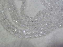 AA+ 2strands 4-12mm raw crystal clear white quartz round ball faceted charm jewelry For necklace Gemstone Loose Beads