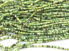 high quality 2strands 3-12mm natural green chrysoprase gemstone Australia jade stone heishi rondelle abacus round loose bead