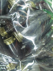 50pcs 70-90mm Turquoise Gemstone Brass Cap Pendant,Pepper Sharp Spikes Horn Red black blue white mixed beads