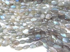 high quality 8x10-15x20mm Natural Labradorite gemstone nuggets freeform faceted Blue Flashy beads supply